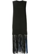 Toga Pulla Fringed Hem Dress - Black