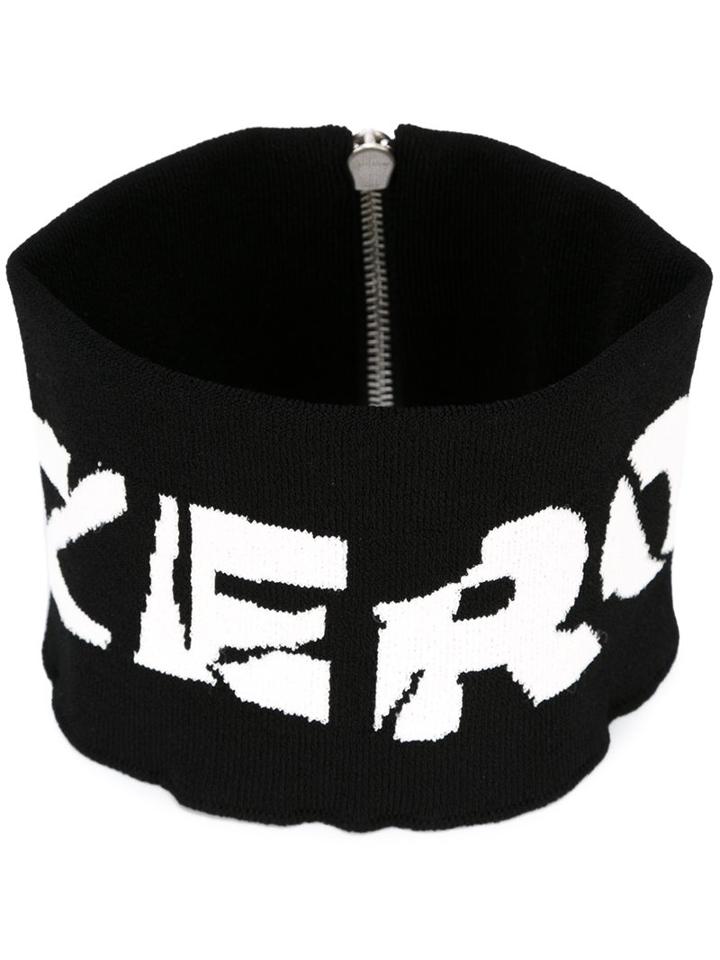 Alyx Zip Up Choker Scarf, Women's, Black, Viscose/polyester