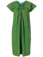 Yves Saint Laurent Vintage Short-sleeve Flared Dress - Green
