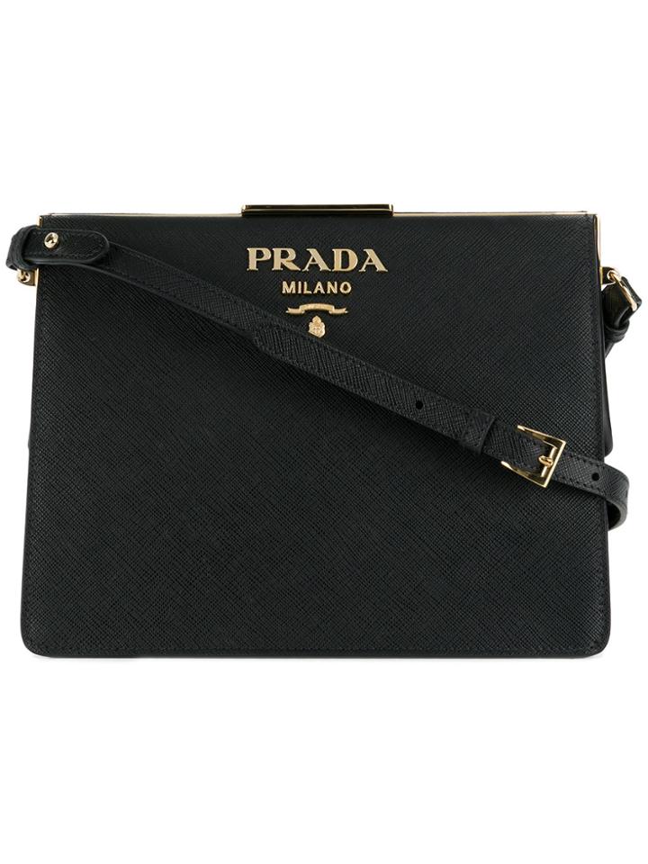 Prada Light Frame Shoulder Bag - Black