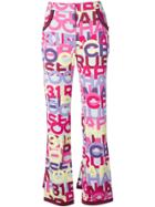 Chanel Vintage Brand Printed Trousers - Multicolour