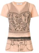 Christian Dior Pre-owned Lace Print T-shirt - Brown