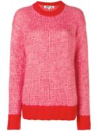 Mcq Alexander Mcqueen Melange Knitted Jumper - Pink & Purple