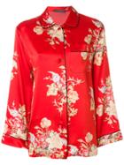 Alexander Mcqueen Floral Pyjama Style Shirt - Red