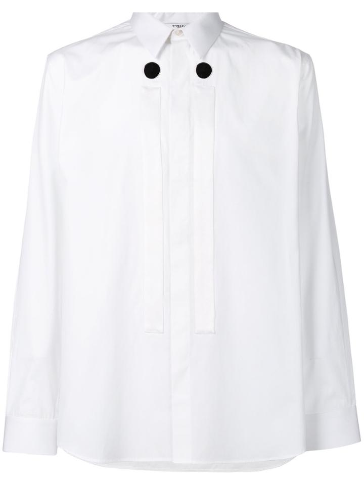 Givenchy Button Panel Detail Shirt - White
