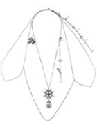 Alexander Mcqueen Egg And Medallion Charm Necklace