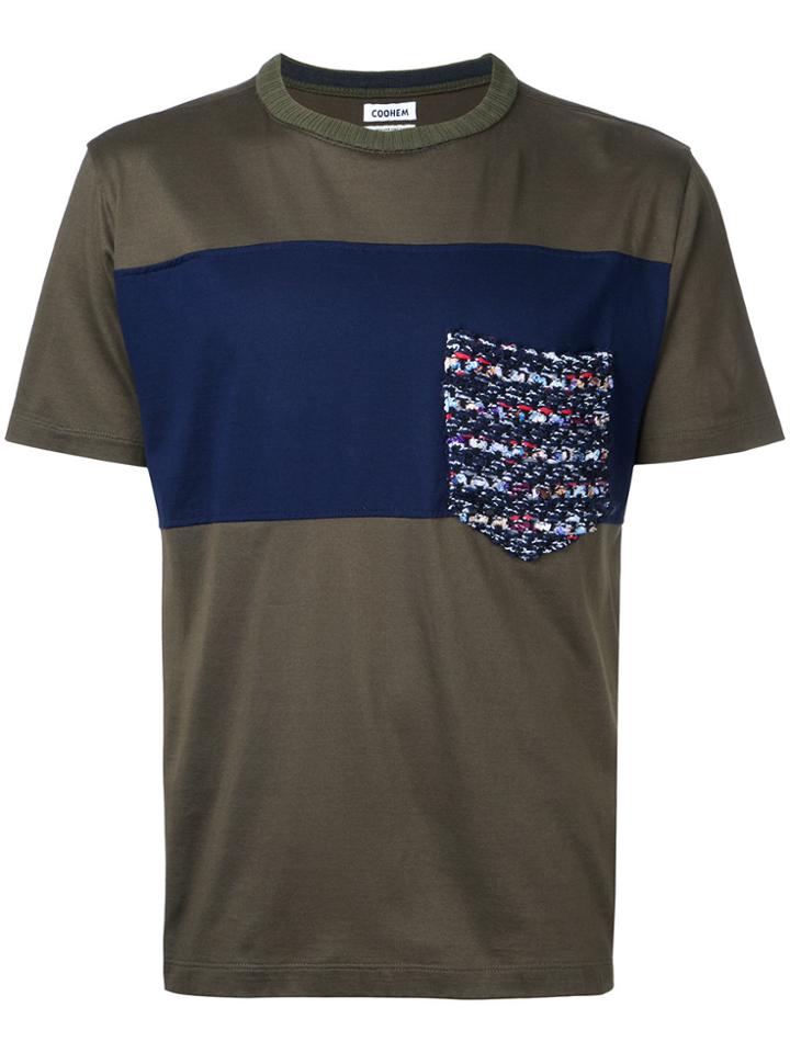 Coohem Tweed Pocket T-shirt - Green