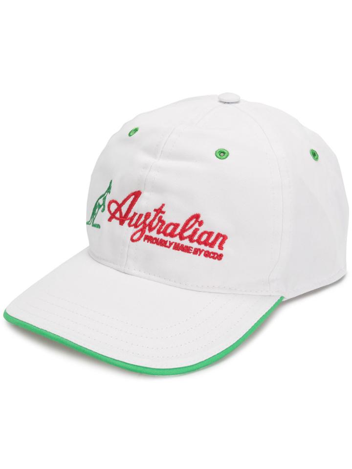 Gcds Logo Embroidered Baseball Cap - White