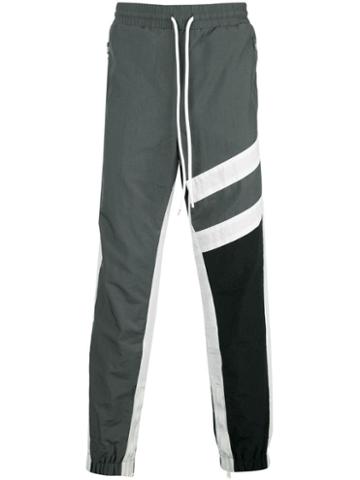 God's Masterful Children Striped Track Trousers - Grey