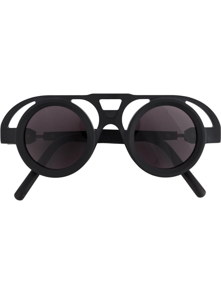 Kuboraum Cut-out Frame Sunglasses - Black