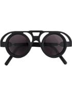 Kuboraum Cut-out Frame Sunglasses - Black