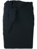 Iro - Katmore Fitted Mini Skirt - Women - Cotton/elastodiene/polyamide - 38, Black, Cotton/elastodiene/polyamide