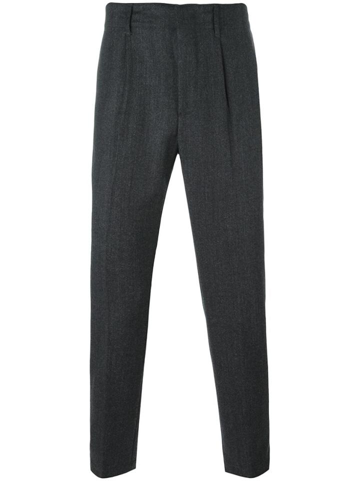 Dondup Pleat Detailing Tailored Trousers - Grey