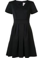 Carolina Herrera Contrast Trim Dress