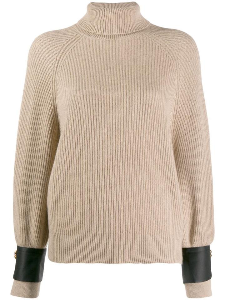 Brunello Cucinelli Satin Cuff Jumper - Neutrals