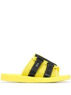 Palm Angels Strap-embellished Slides - Yellow