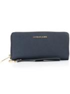 Michael Michael Kors 'jet Set Travel' Continental Wristlet, Women's, Blue, Leather