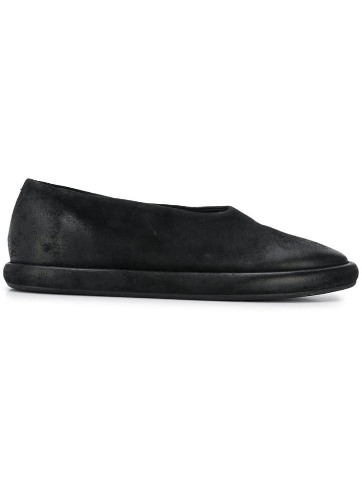 Marsèll Pointed Toe Slip-on Ballerinas - Black