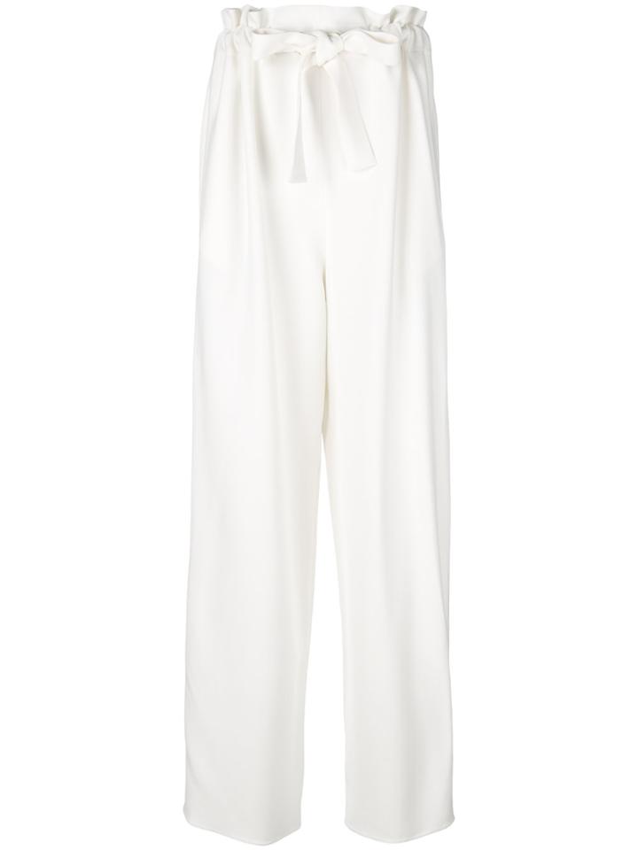 Maison Rabih Kayrouz Belted Wide-leg Trousers - White