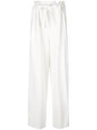 Maison Rabih Kayrouz Belted Wide-leg Trousers - White