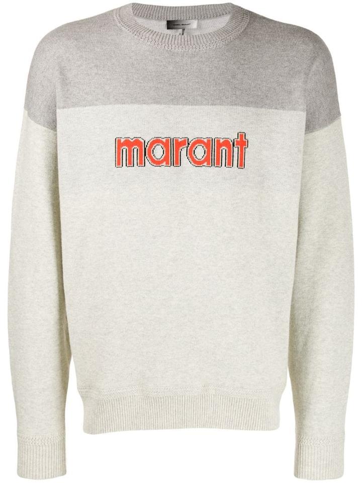 Isabel Marant Logo Knit Sweater - Grey