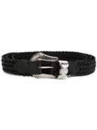 Y / Project Buckle Belt, Men's, Black, Calf Leather