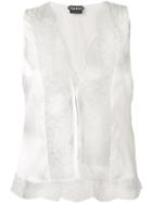Tom Ford Lace Inserts Top - White