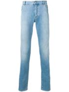 Balmain Stonewashed Skinny Jeans - Blue