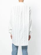 Saint Laurent Oversized Piped Shirt - White