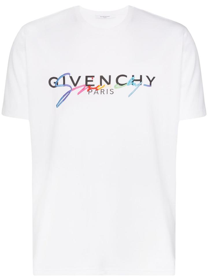 Givenchy Embroidered Logo T-shirt - White