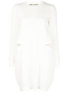 Comme Des Garçons Cut-out Sweater Dress - White