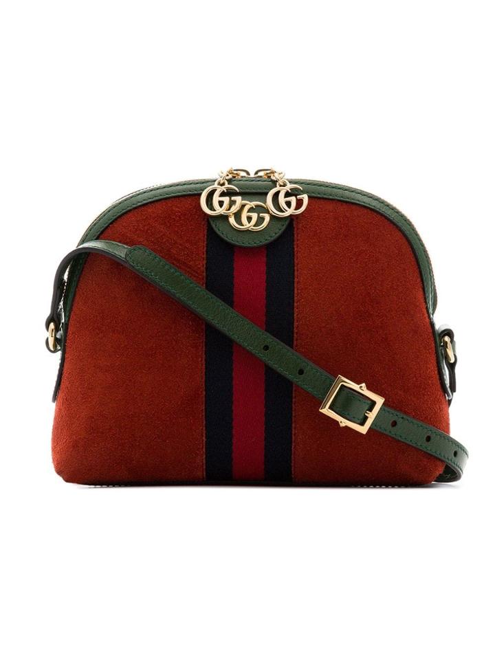 Gucci Ophidia Suede Cross-body Bag - Red