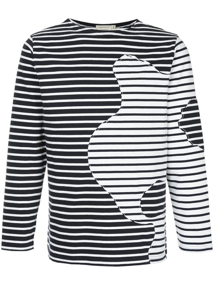 Maison Kitsuné Striped Marin Top - Blue