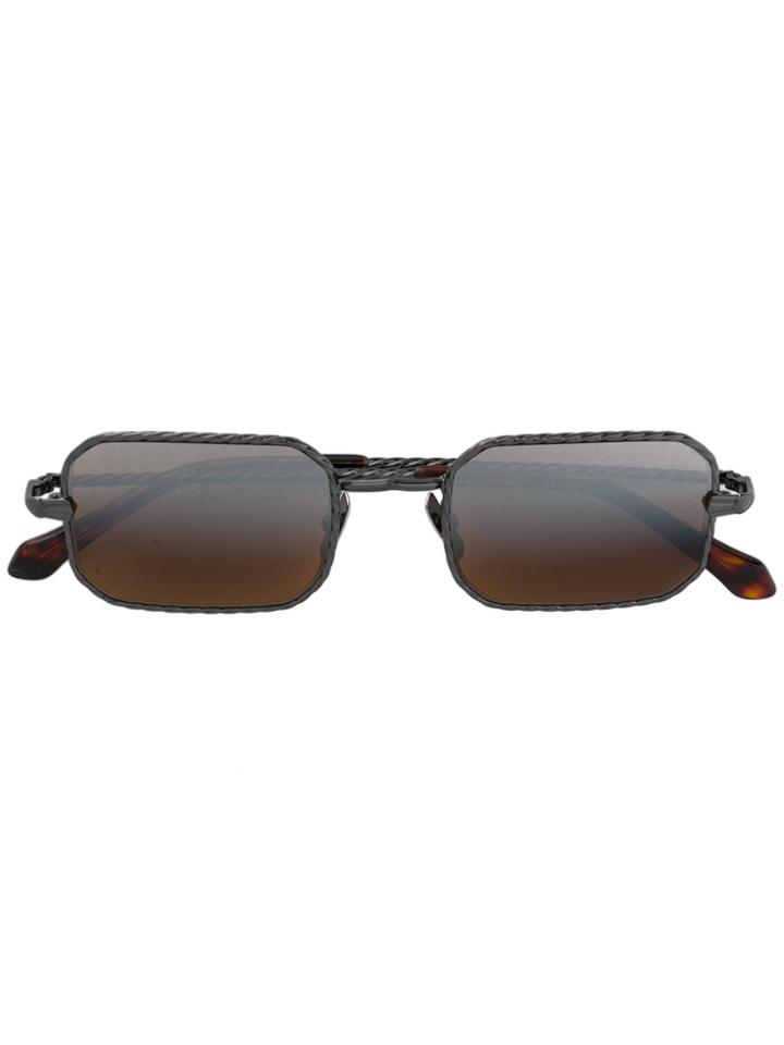 Brioni Square-frame Sunglasses - Brown