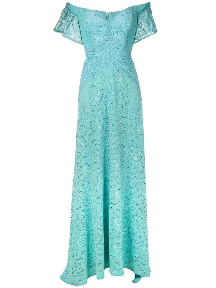 Martha Medeiros Rafaela Lace Gown - Blue