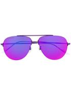 Balenciaga Eyewear Aviator Shaped Sunglasses - Purple