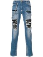 Philipp Plein Fashion Show Slim Fit Jeans - Blue