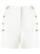 Talie Nk Studded Shorts, Women's, Size: 38, White, Polyester/spandex/elastane/viscose