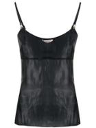 Murmur Sheen Slip Top - Black