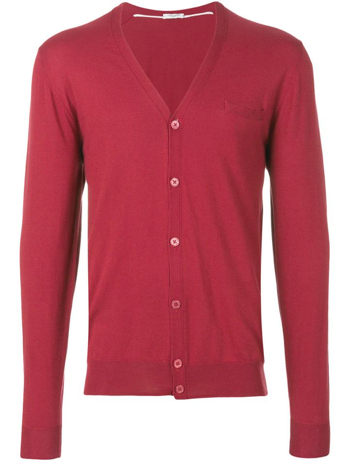 Paolo Pecora V-neck Cardigan - Red