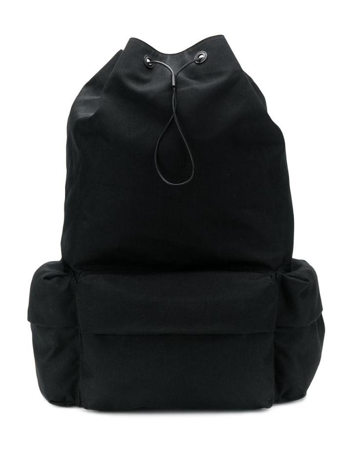 Jil Sander Climb Logo Patch Backpack - Black