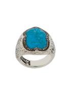 Elf Craft Stone Embellished Ring - Metallic