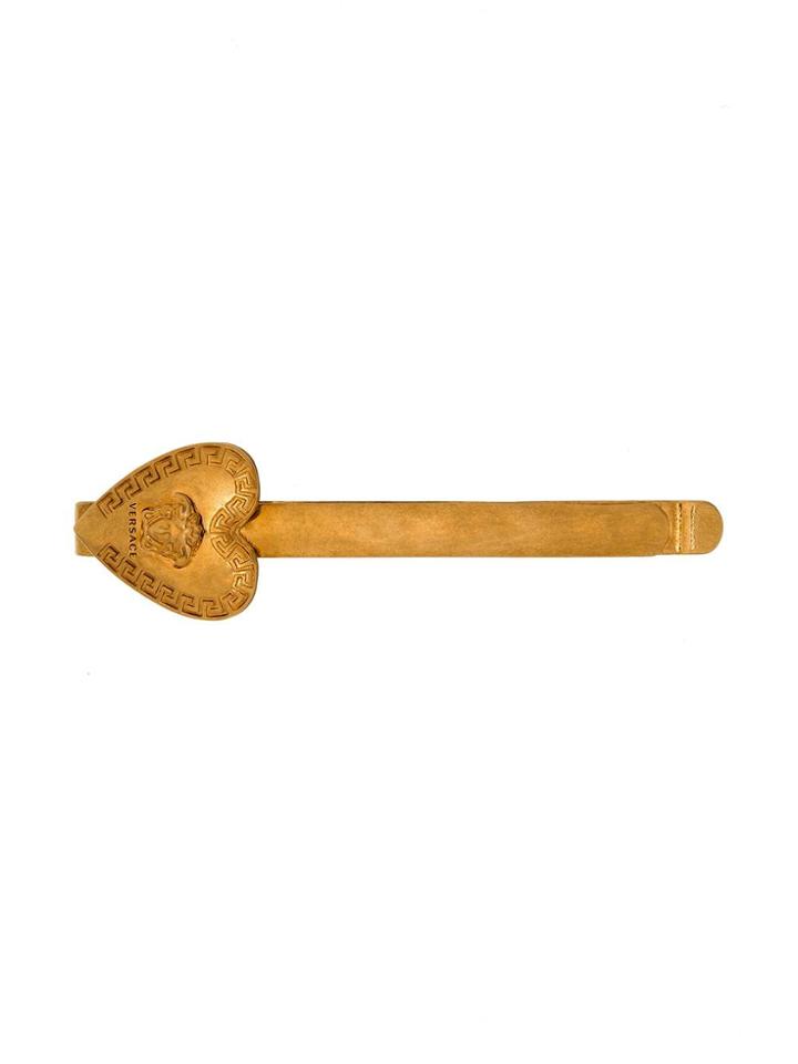 Versace Medusa Heart Hair Pin - Gold
