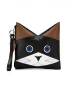 Sarah Chofakian Cat Clutch - Black