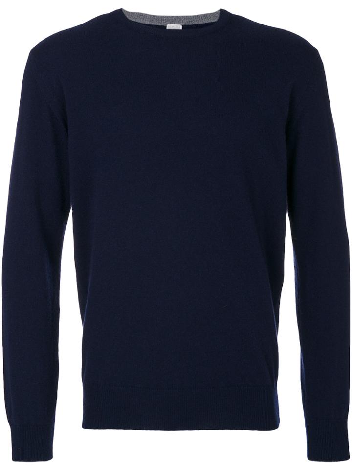Eleventy Cashmere Crew Neck Jumper - Blue