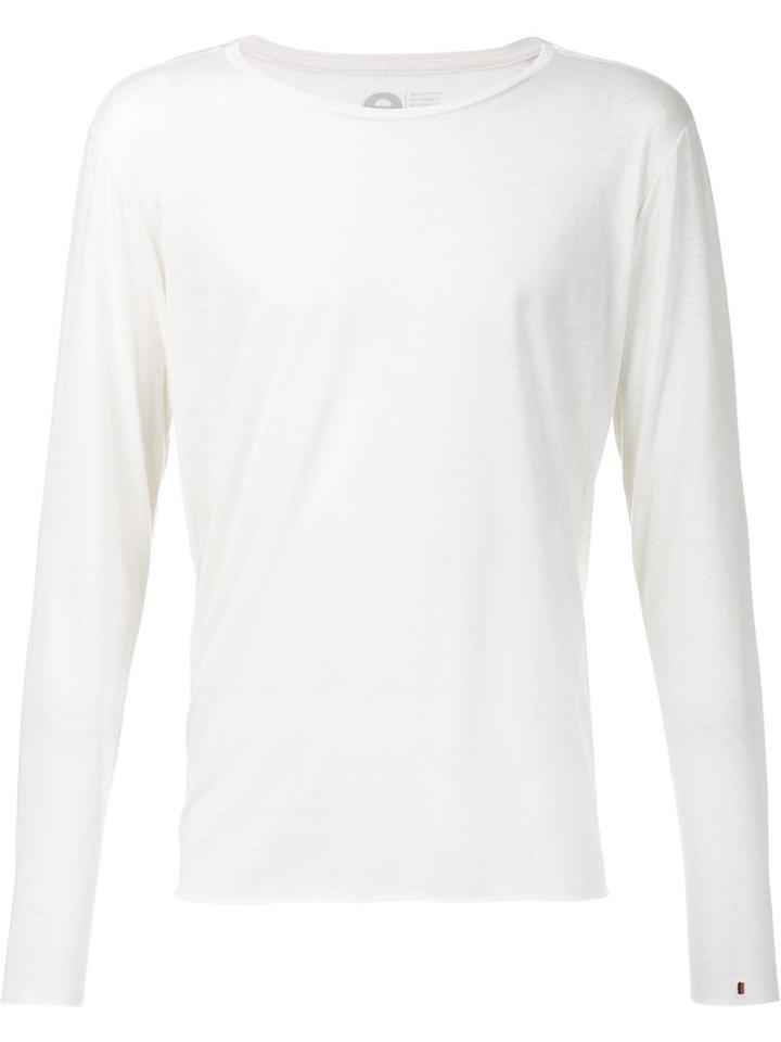Osklen - 'riva' T-shirt - Men - Cotton/linen/flax/polyester - G, Nude/neutrals, Cotton/linen/flax/polyester