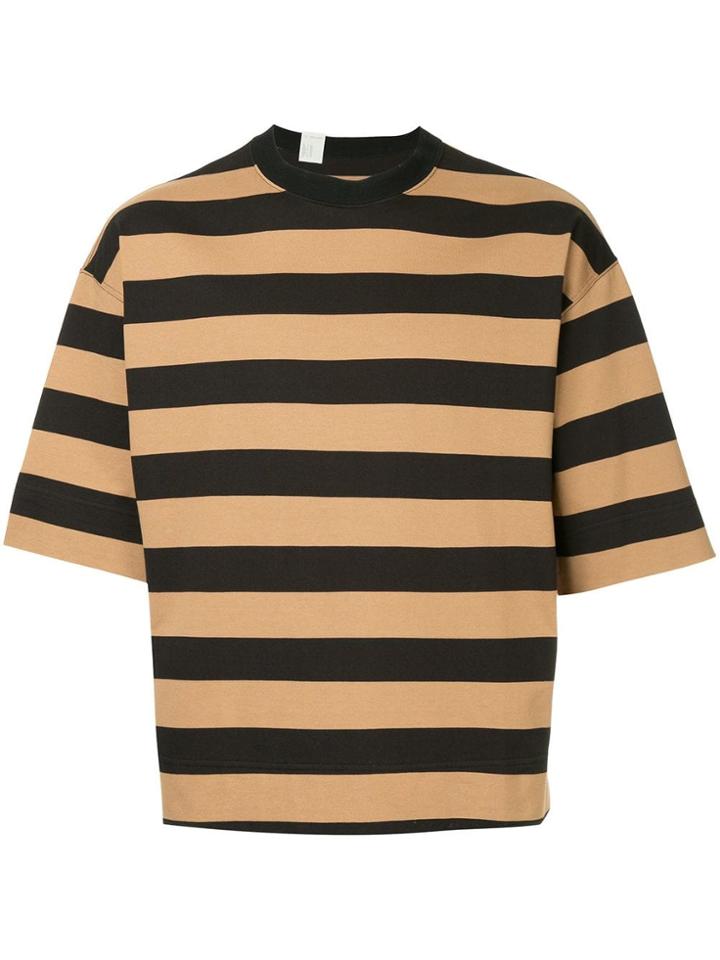 N. Hoolywood Striped Knitted T-shirt - Black