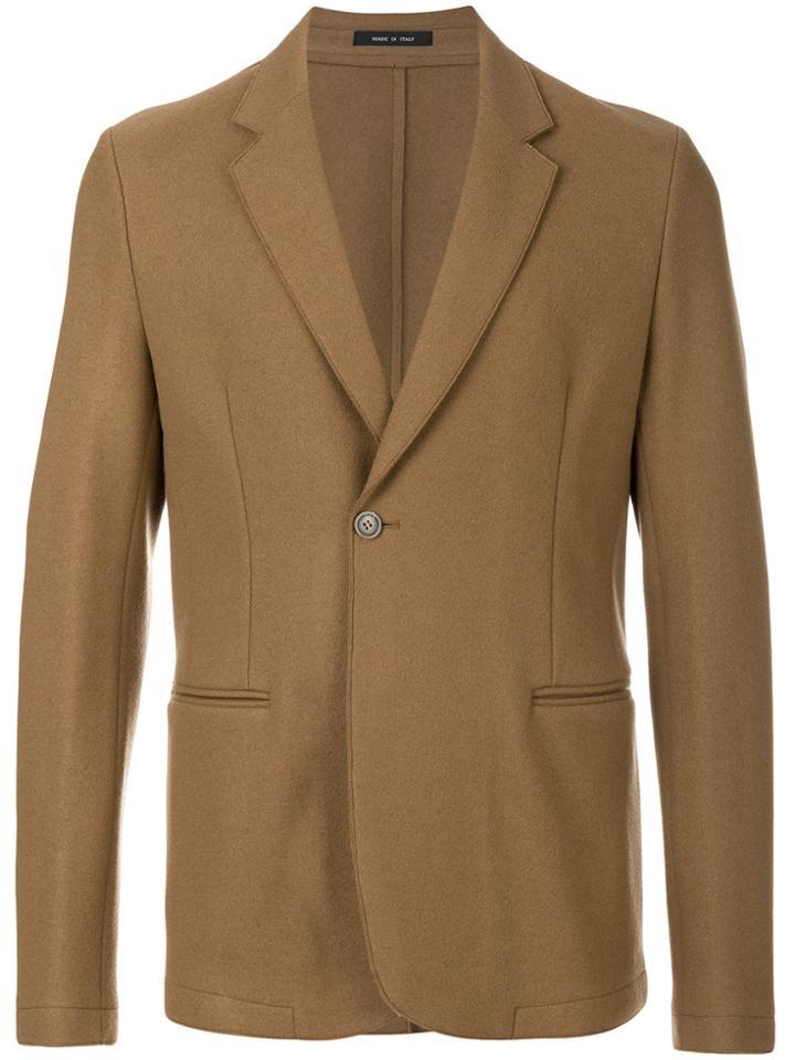 Emporio Armani Single Button Blazer - Nude & Neutrals
