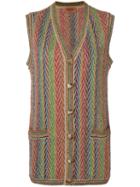 Missoni Pre-owned Chevron-knit Vest - Multicolour