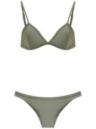 Haight Triangle Top Bikini Set - Green